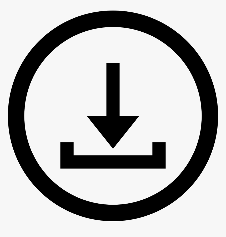 Download With Circular Button - Number Two In A Circle, HD Png Download