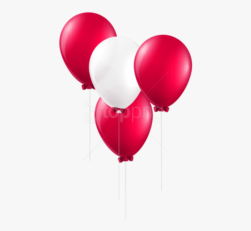 Free Png Download Red And White Balloons Png Images - Transparent Red Balloons Png, Png Download