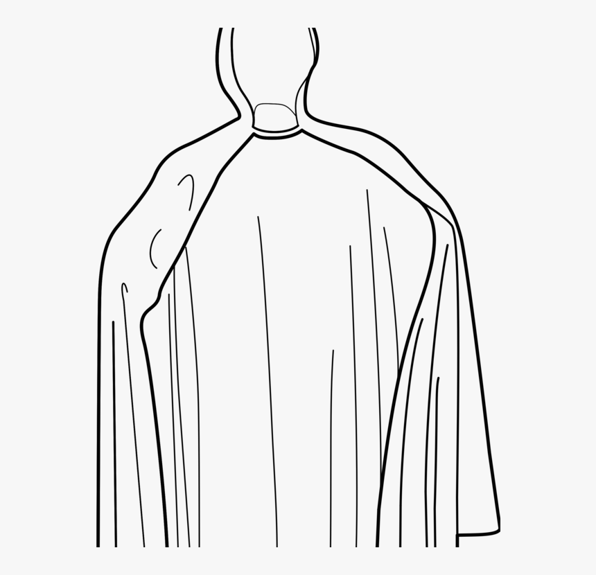 Monochrome - Clipart Of Cape Black And White, HD Png Download