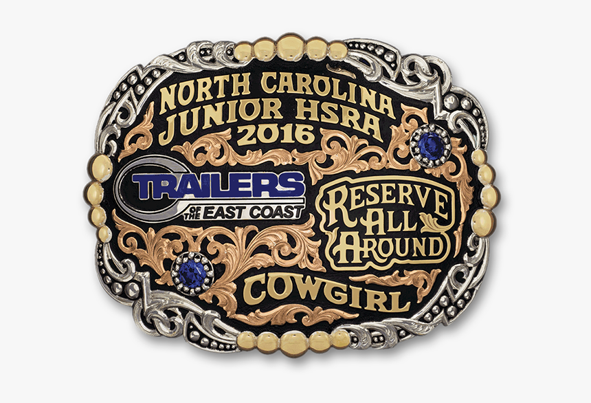 Custom Trophy Award Artisan Buckle For Ncjhsra Reserve - Label, HD Png Download