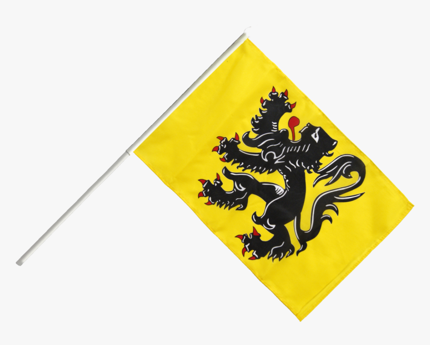 Belgium Flanders Hand Waving Flag , Png Download - Lion, Transparent Png