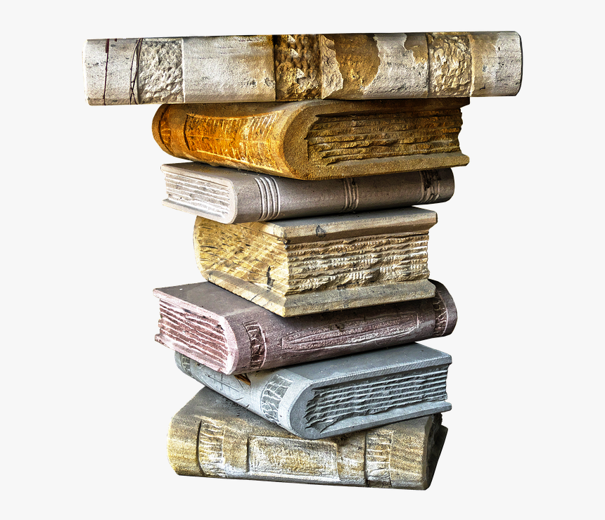Ceramic Stack Of Books, HD Png Download