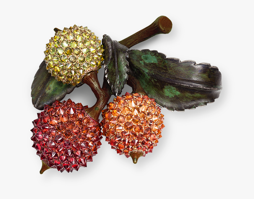 Hemmerle Brooch In The Shape Of A Tree Strawberry - Jewellery, HD Png Download