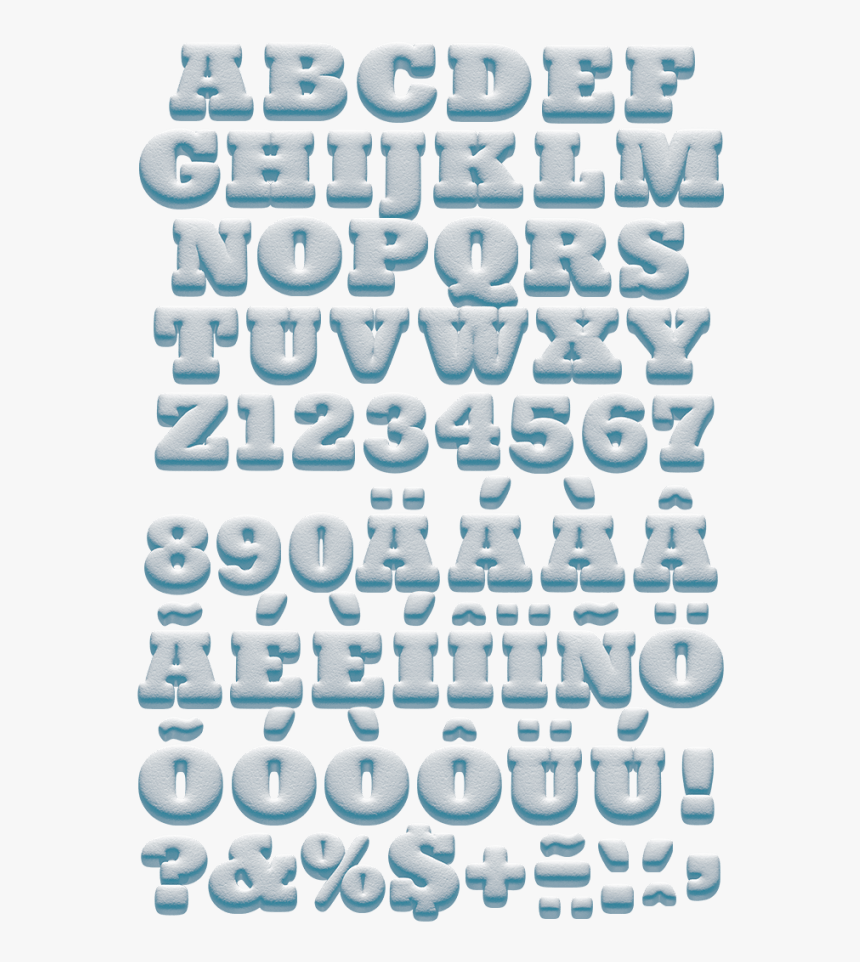 Snowball White Font - Monochrome, HD Png Download