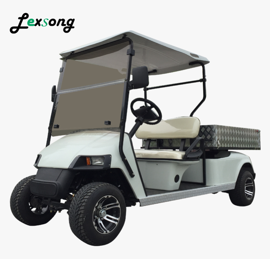 2 Seat Motorized Electric Utility Golf Cart With Long, HD Png Download