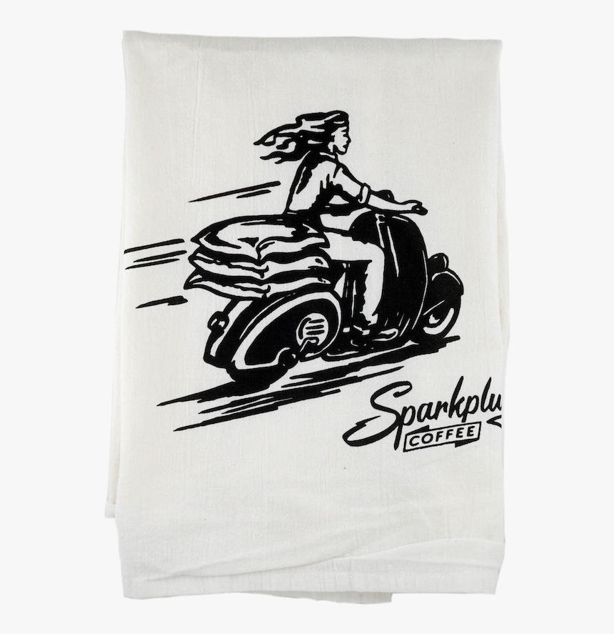 Flour Sack Kitchen Towel - Coffee Delivery, HD Png Download