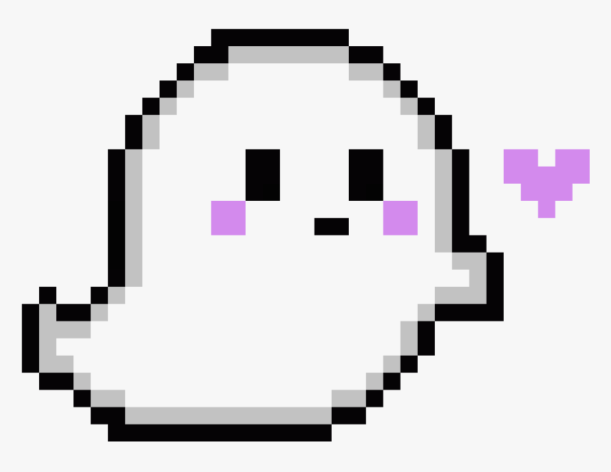 Cute Ghost Pixel Art , Png Download Clipart , Png Download - Transparent Cute Ghost Png, Png Download