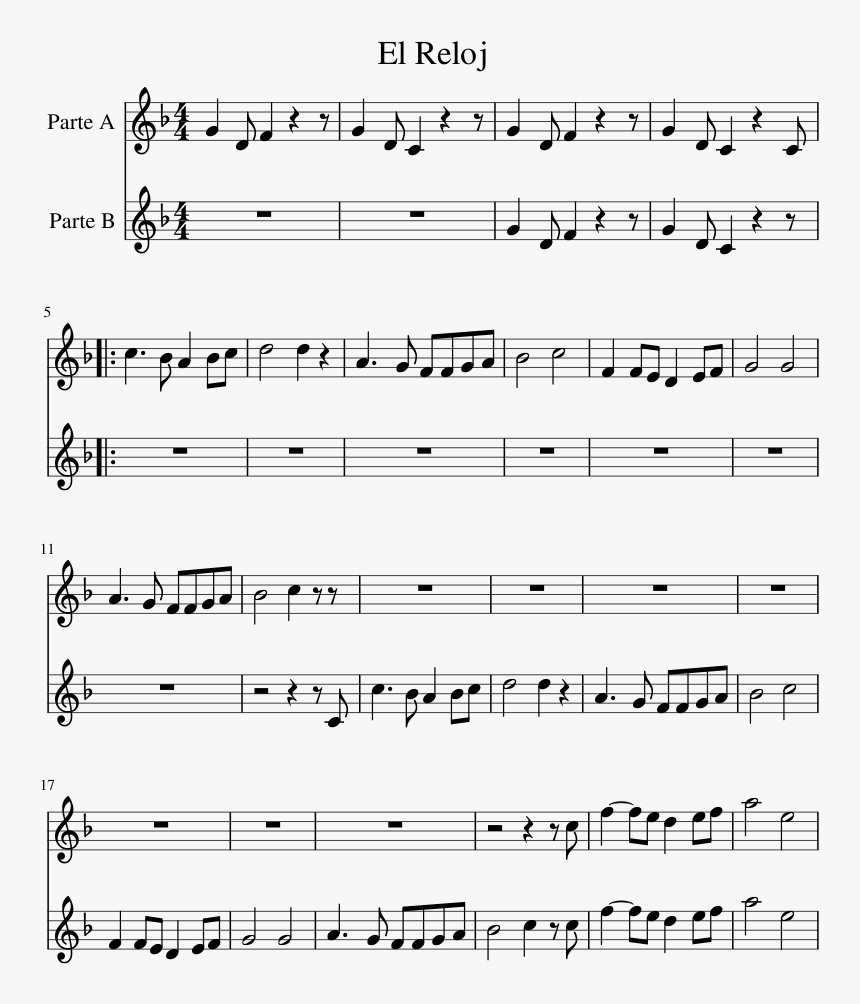 El Reloj / Norton - Marching Through Georgia Score, HD Png Download