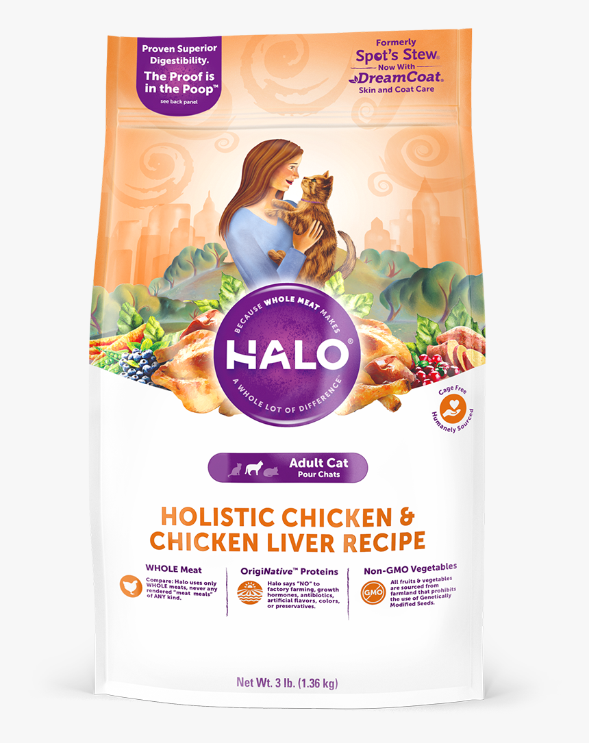 Halo Holistic Chicken And Chicken Liver Recipe For - 745158340201, HD Png Download