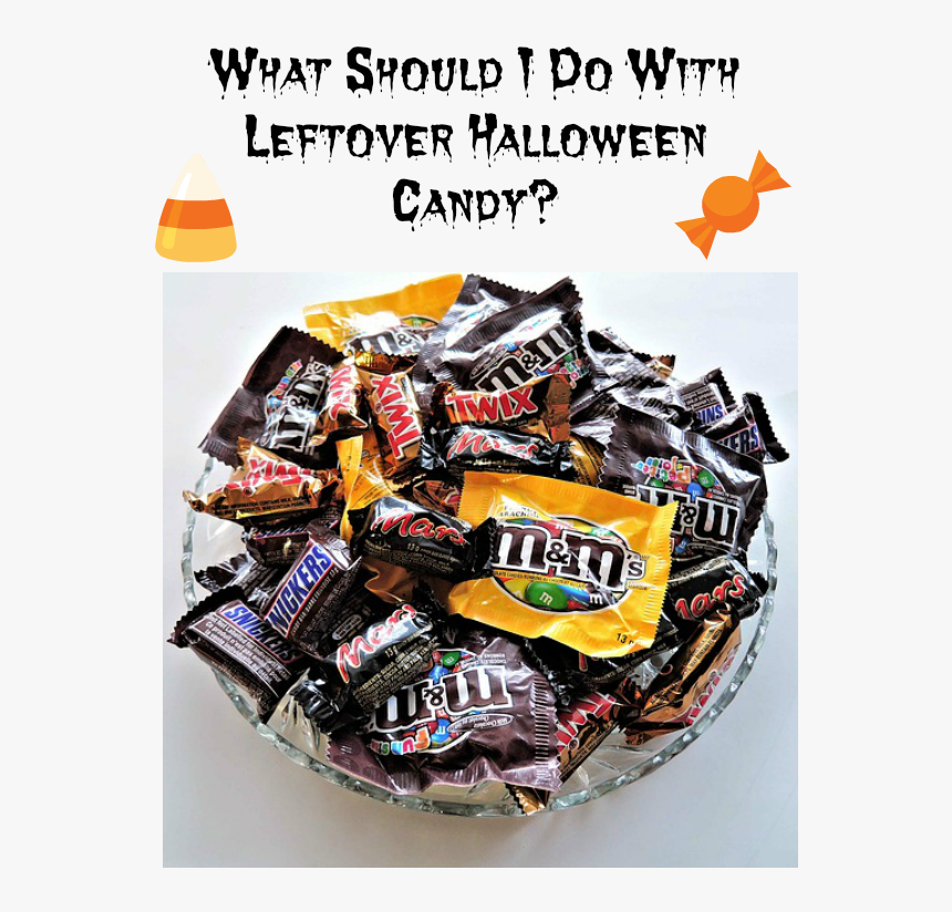 Halloween-candy - Bunch Of Chocolate Wrappers, HD Png Download
