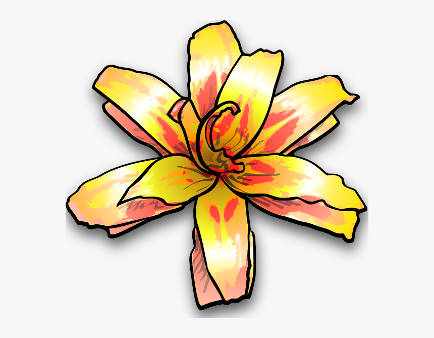 Yellow Flower Clip Art, HD Png Download