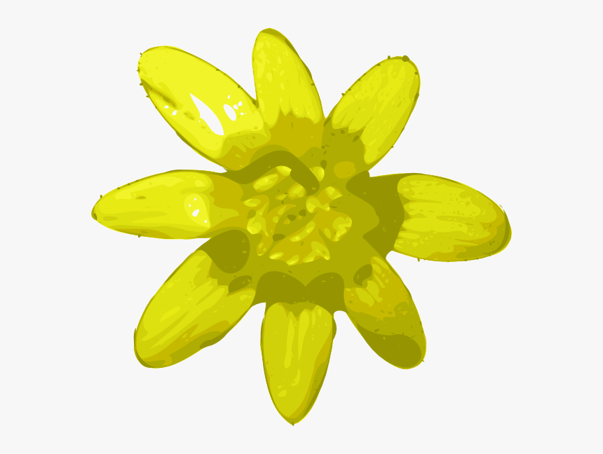 Yellow Flower Clip Art, HD Png Download