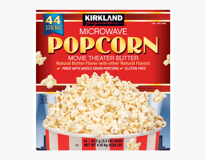 Kirkland Microwave Popcorn Movie Theater Butter, HD Png Download