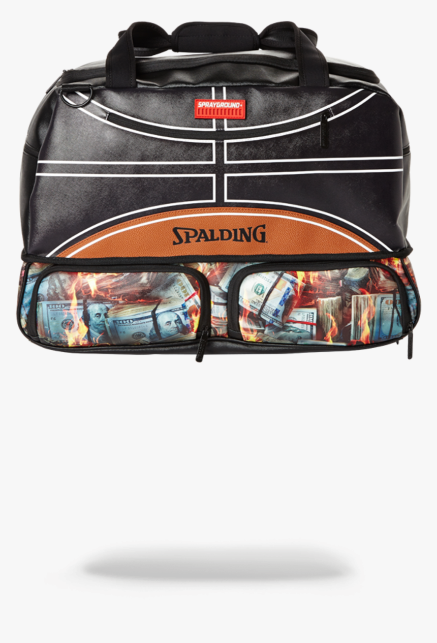 Sprayground X Spalding 94 Series Fire Money Sneaker - Sea Kayak, HD Png Download