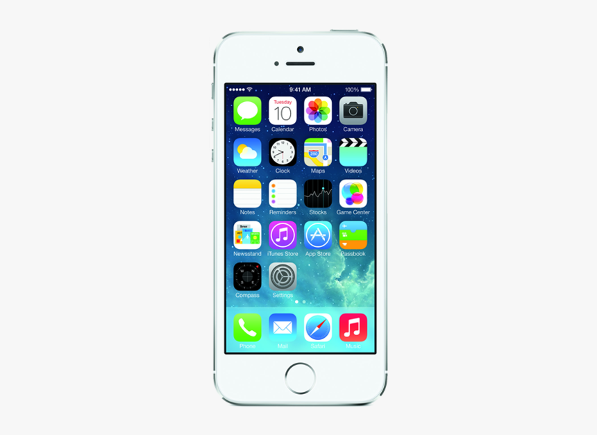 Iphone5s Silver White 1024x768border - Iphone 7 Iphone 3, HD Png Download