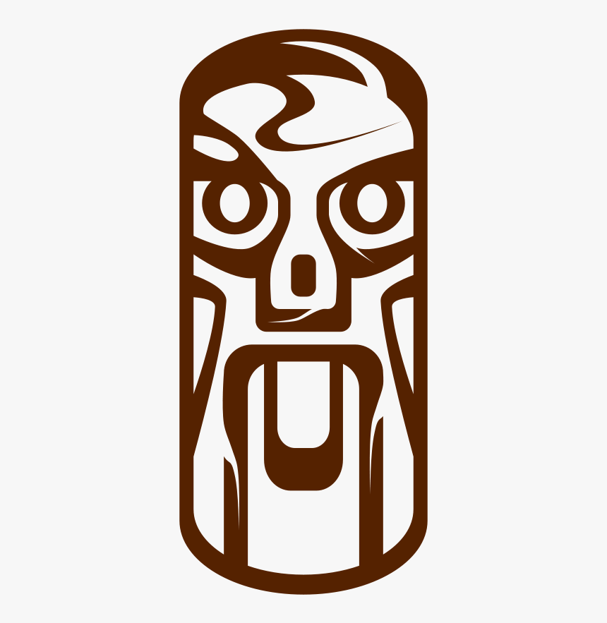 Weird Tiki Face Svg Clip Arts - Tiki Png Vector, Transparent Png