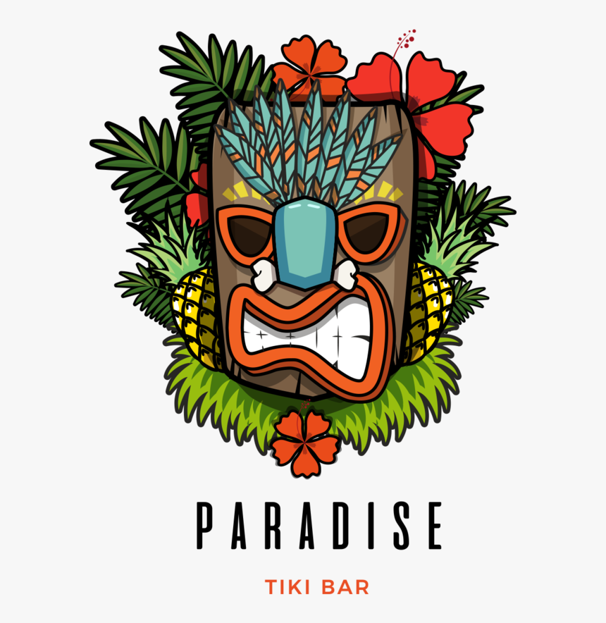 Paradise Logo Final - Logo Tiki Bar, HD Png Download