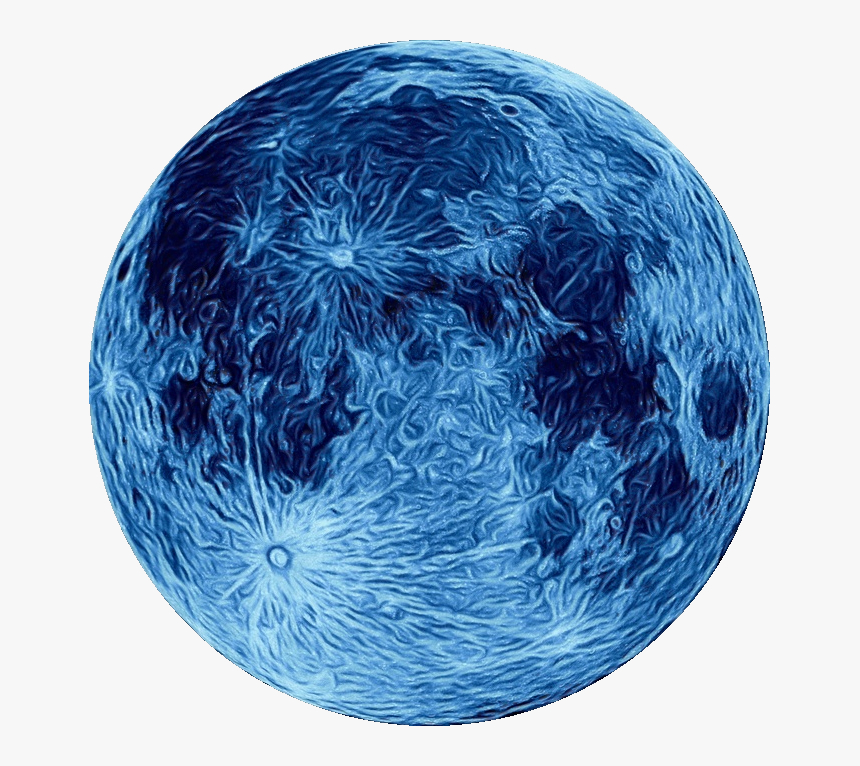 Full Moon Lunar Eclipse Blue Moon Supermoon - Blue Full Moon Png, Transparent Png