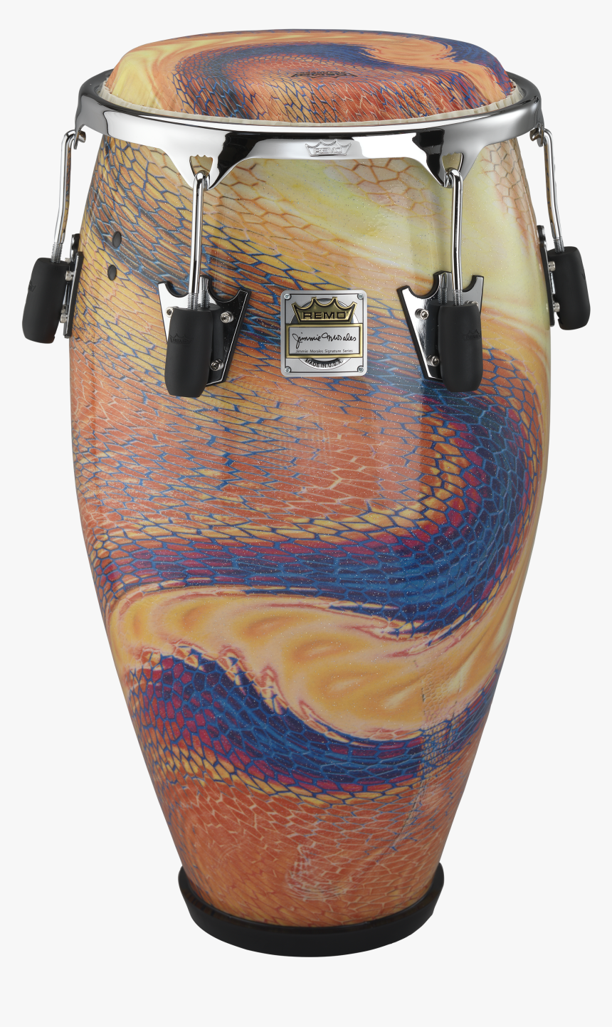 Remo Valencia Jimmie Morales Conga Drum-serpentine - Conga Drums, HD Png Download