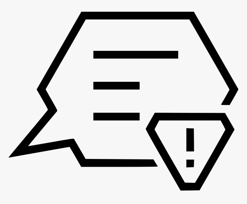 Message Alert Bubble Conversation Talk Attention Comments - Portable Network Graphics, HD Png Download