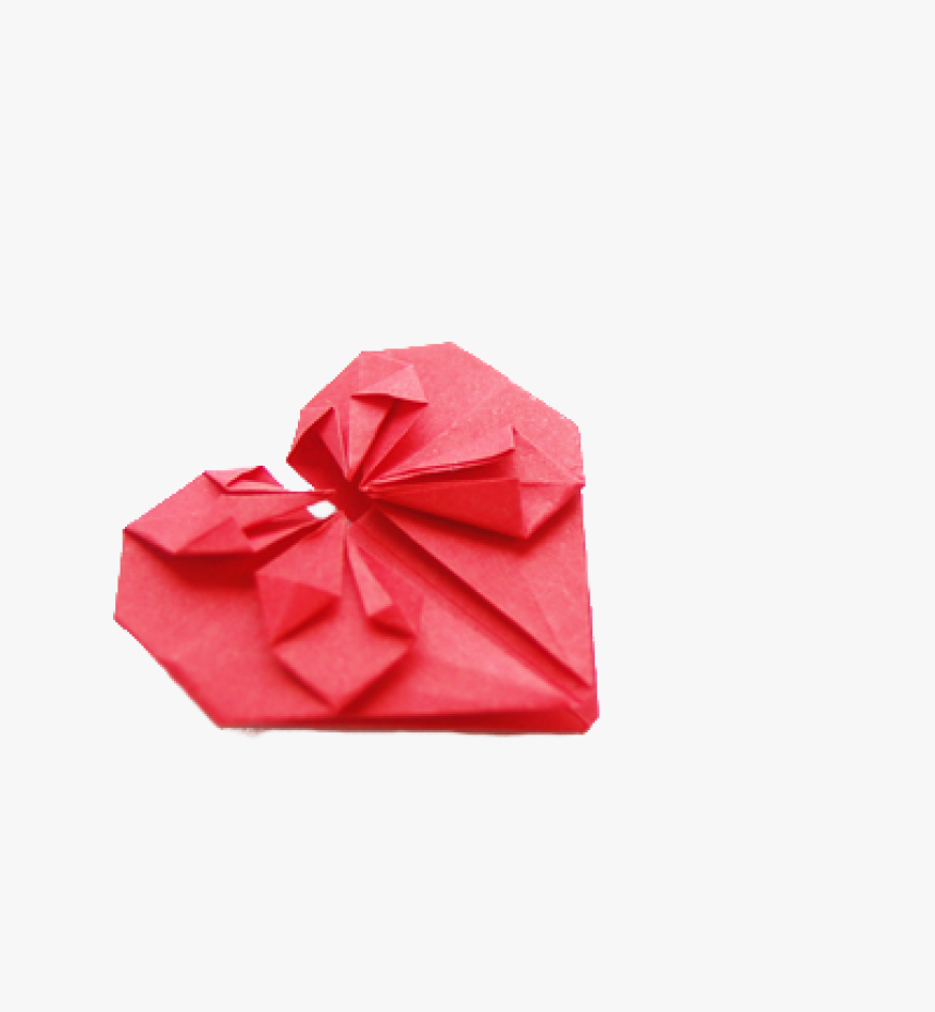 Heart Shaped Origami Png Image - Origami Heart Transparent Background, Png Download