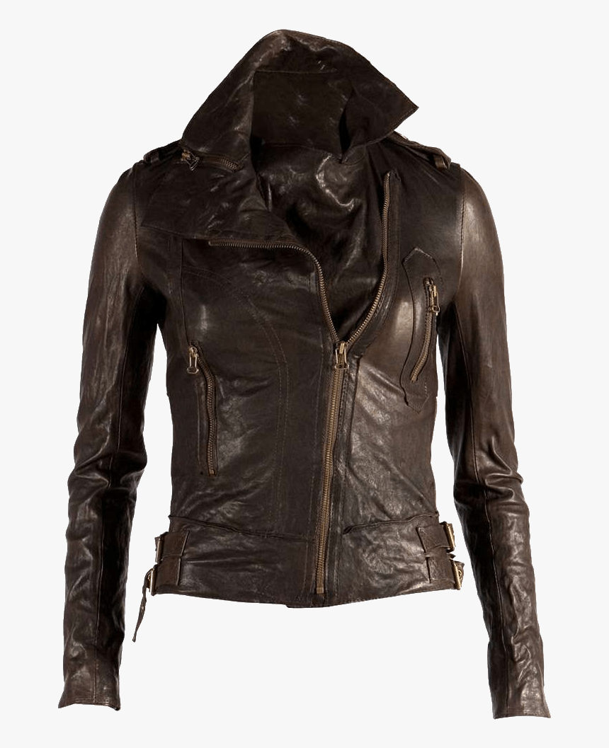 Leather Women Jacket - Womens Leather Jacket Png, Transparent Png