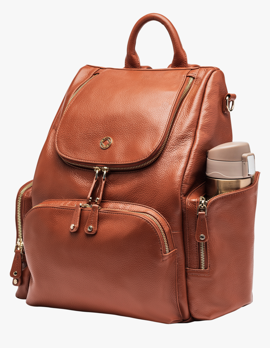 Leather Backpack Png, Transparent Png