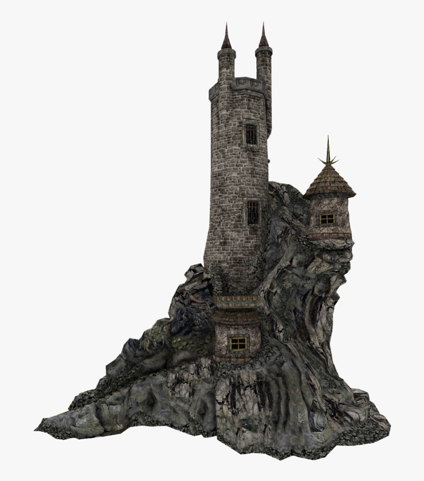 Cut-out Castle Png Image - Wizard Tower Png, Transparent Png