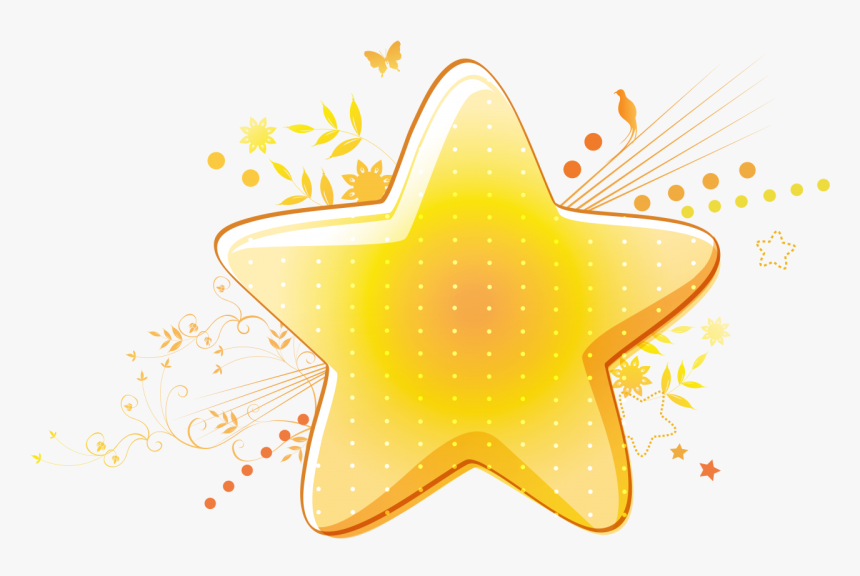 Golden Star Png Image - Illustration, Transparent Png