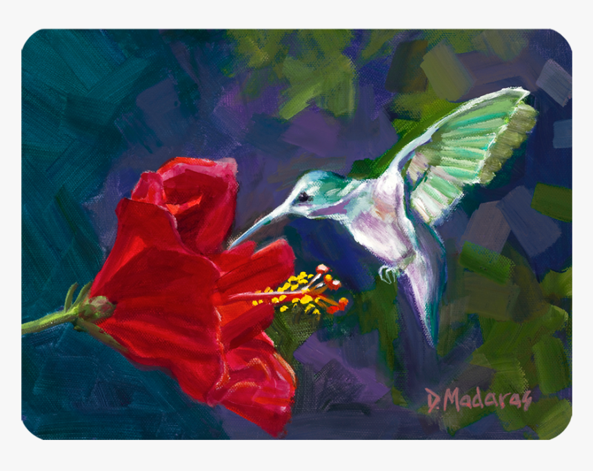 Tucson Art - Ruby-throated Hummingbird, HD Png Download