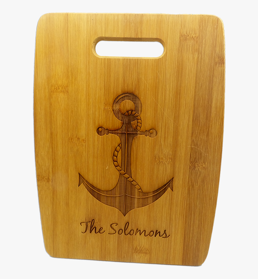 Bamboo Personalized Cutting Board - Emblem, HD Png Download