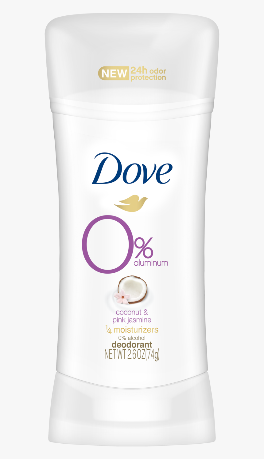 Dove 0% Aluminum Deodorant Coconut & Pink Jasmine - Dove Advanced Care Deodorant Sensitive, HD Png Download