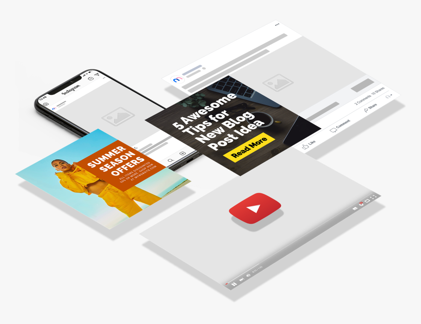 Mediamodifier Demo Image With Visuals - Smartphone, HD Png Download