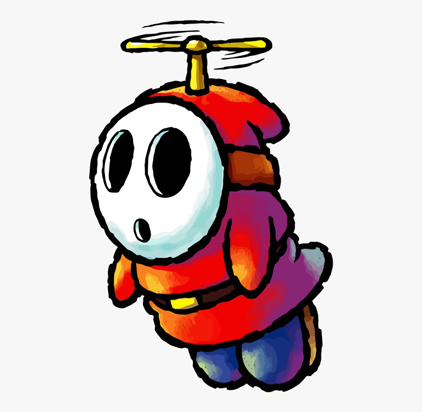 Fly Guy Yoshi Wiki Fandom Powered By - Flying Shy Guy Mario, HD Png Download