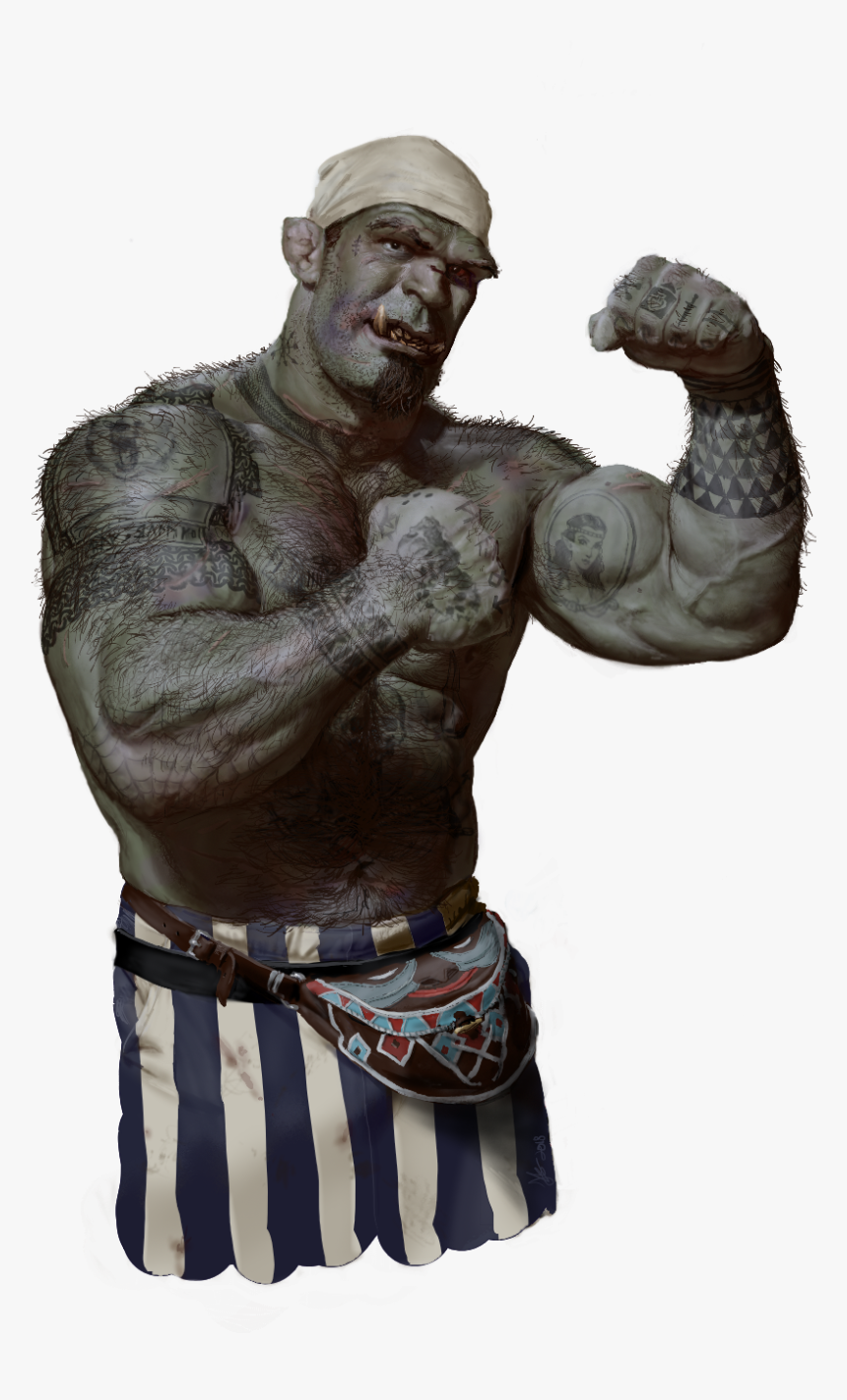 Half Orc Pugilist, HD Png Download