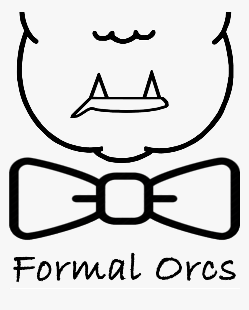 Formal Orcs Logo Black - Bow Png Black And White, Transparent Png