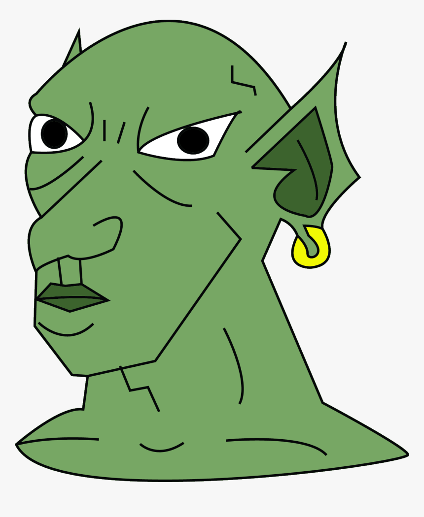 Orc Portrait Colored - Пнг Орк, HD Png Download
