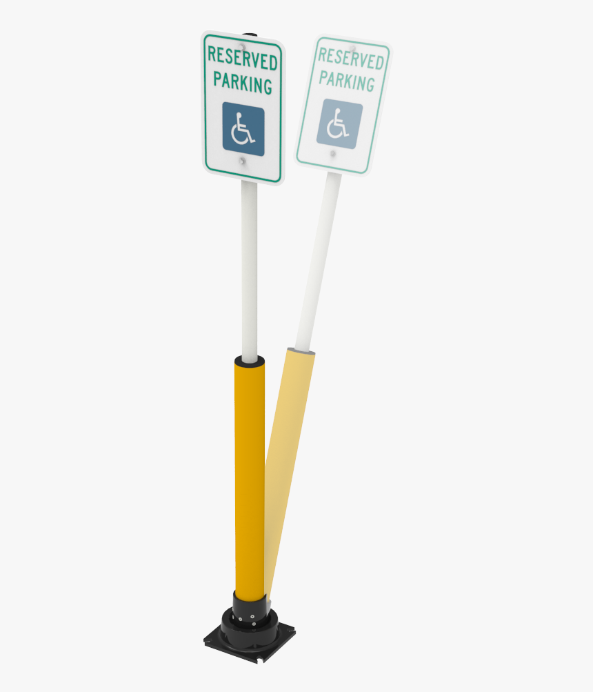 Slowstop® Disabled/handicap Parking Sign - Machine, HD Png Download