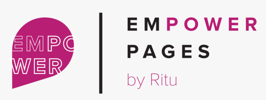The Empower Page Logo Is A Pink Upside-down Tear Drop - Circle, HD Png Download