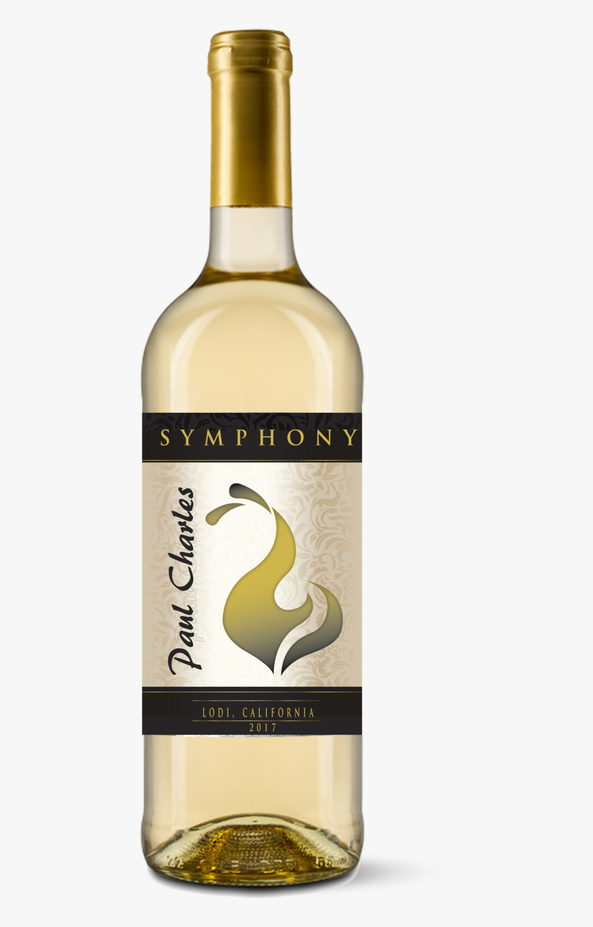 Symphony Front Bottle-gold Foil, HD Png Download