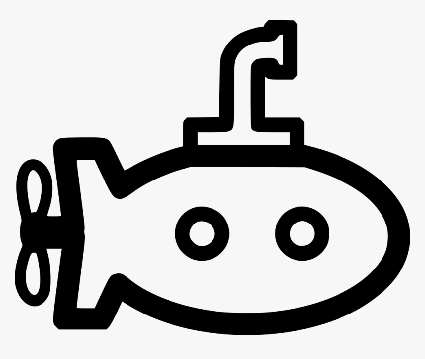 Submarine - Line Art, HD Png Download