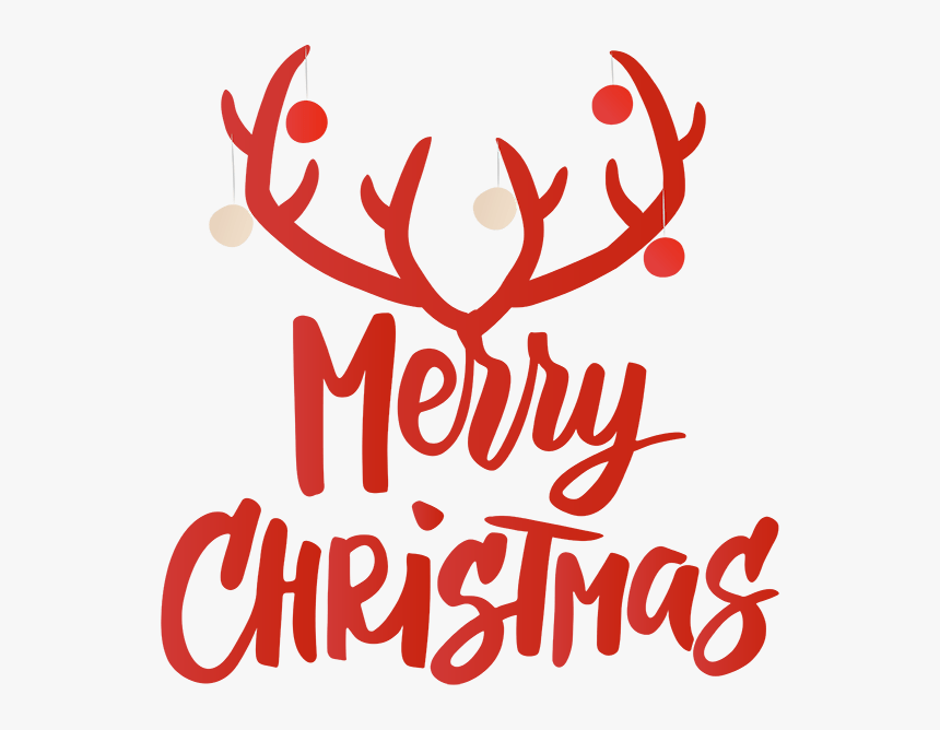 S50015 “merry Christmas Antlers” - Portable Network Graphics, HD Png Download