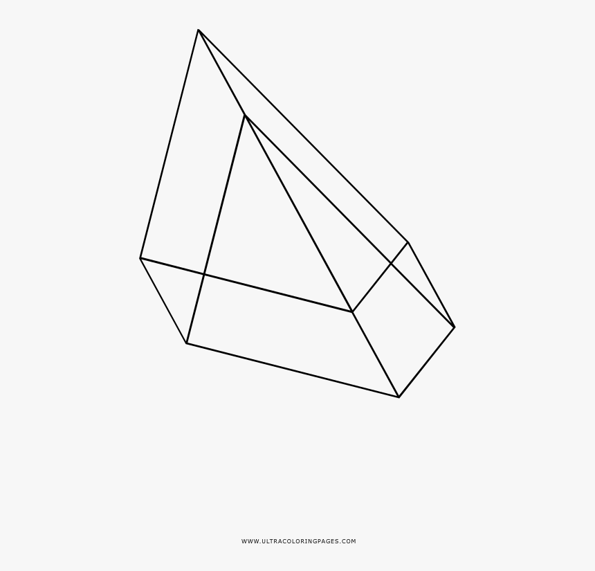Geometric Shape Coloring Page - Line Art, HD Png Download