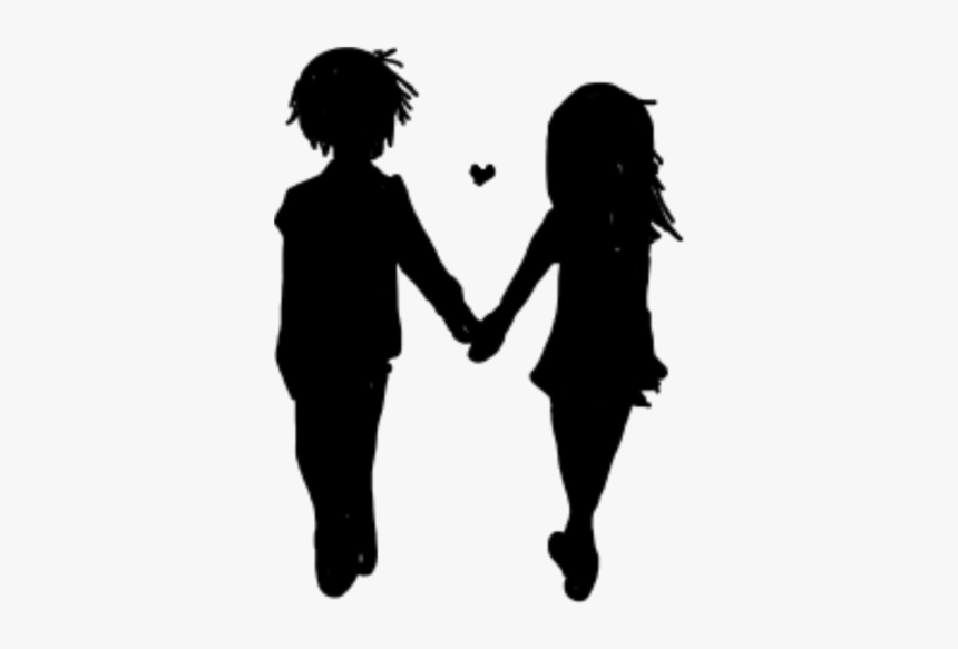 #silhouette #couple #walking #holdinghands - Lutadora Muay Thai Silhueta, HD Png Download