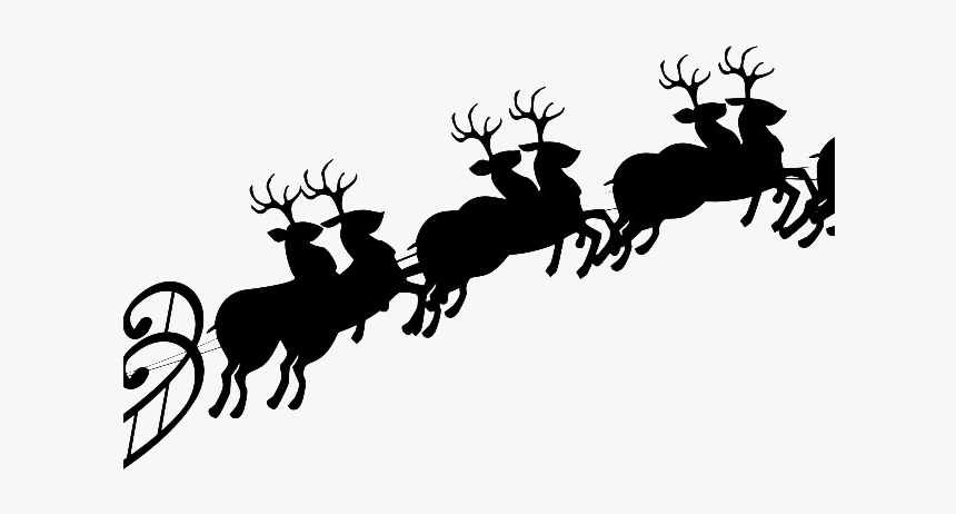 Flying Reindeer Sleigh Png Photos Santa Claus Sleigh Png