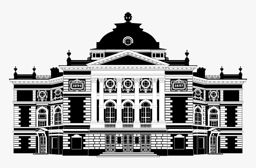Clipart Theatre Building, HD Png Download