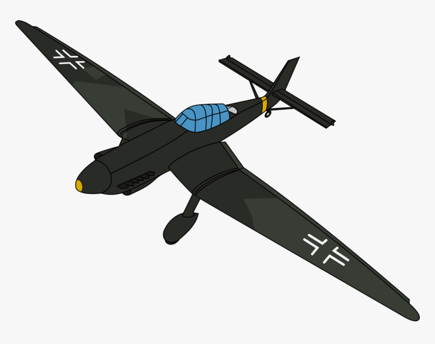 Transparent Plane Silhouette Png - Stuka Png, Png Download
