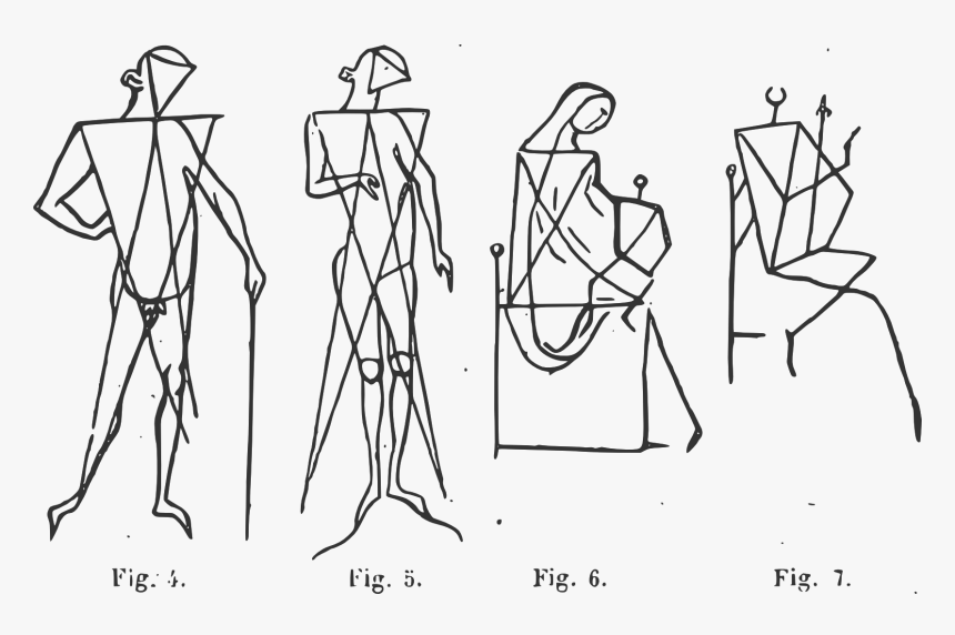 Villard De Honnecourt Silhouettes - Villard De Honnecourt Human, HD Png Download