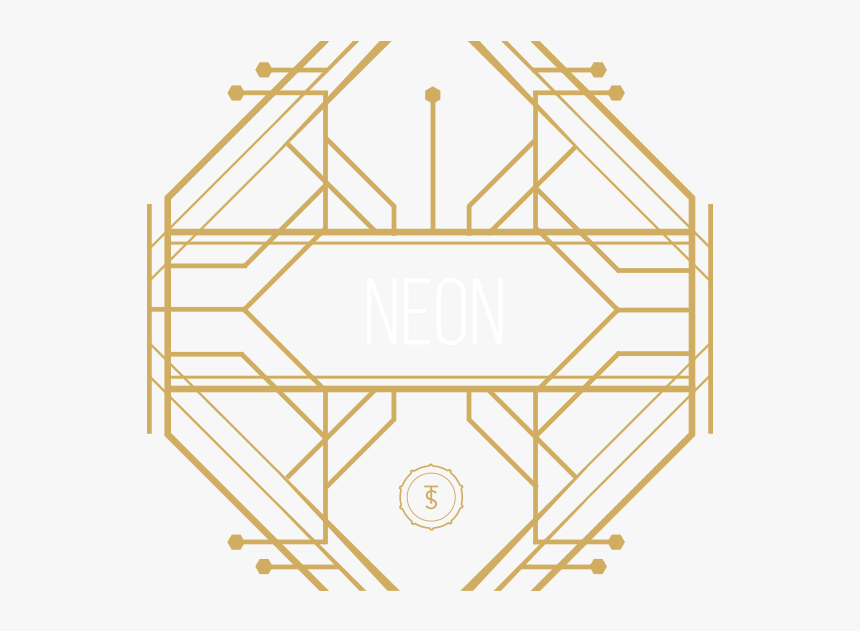 Neon Deco Frame - Circle, HD Png Download