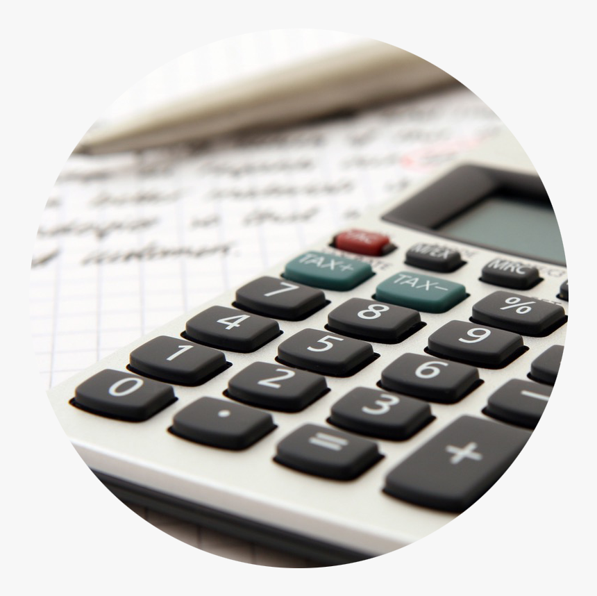 1 Calculator Circle - Tax, HD Png Download
